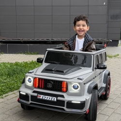 Электромобиль Mercedes Benz G63 AMG BRABUS 900 Rocket Edition 12V 4WD серый